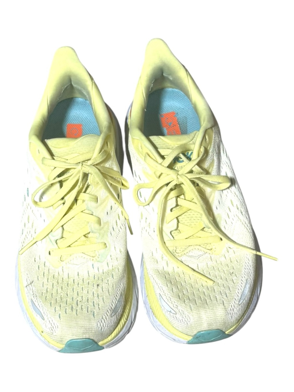 Hoka One One Clifton 8 Yellow Pear Sweet Corn women's size 9 Running Sneakers - Picture 6 of 13